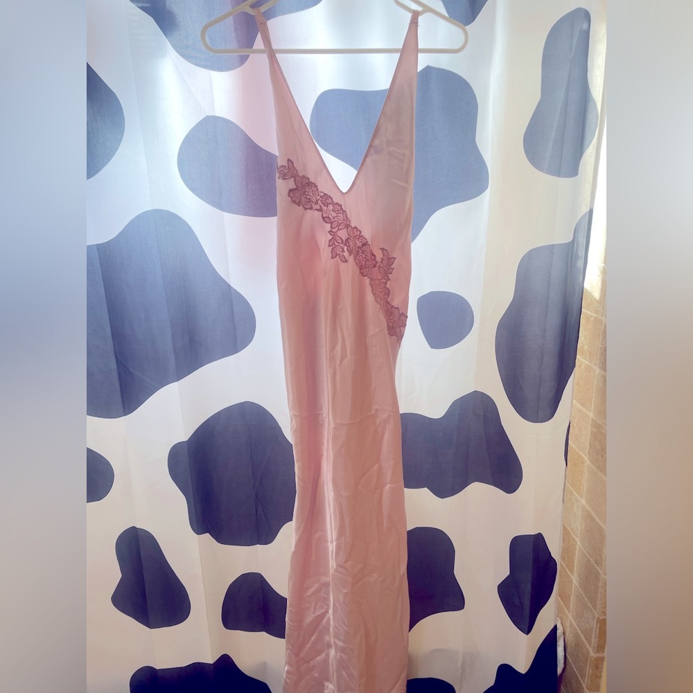 Long silk dress